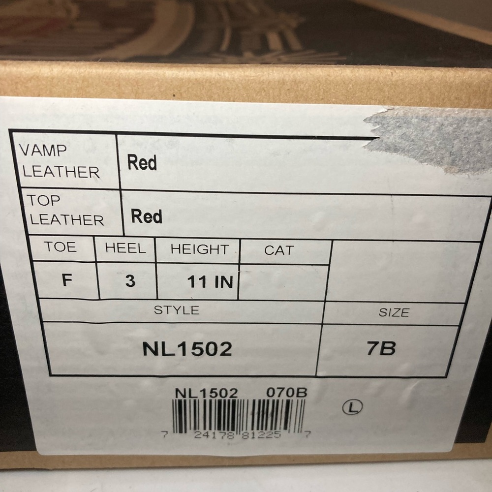 Red Leather Women's Cowboy Boots - Picture 10 of 13